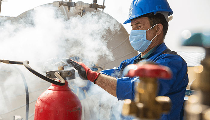 برنامه ایمنی برای حمل و نقل و استفاده از سیلندر گازها