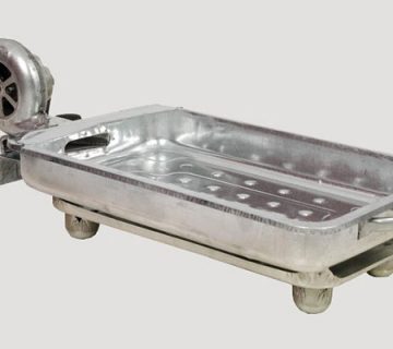 منقل کبابی پایه دار فن دار؛ رومیزی برقی سبک وزن ضدزنگ