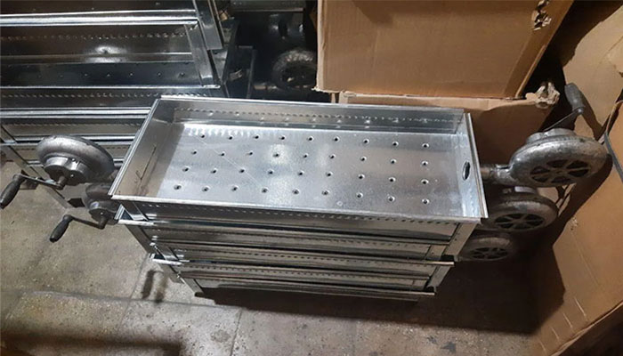 خرید و قیمت منقل کباب ذغالی فن دار دستی